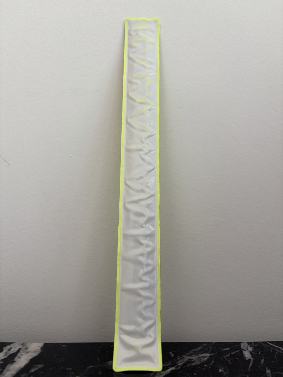 Vtg CHRISTIAN DIOR By John Galliano Neon Green Yellow Monogram Slap Bracelet
