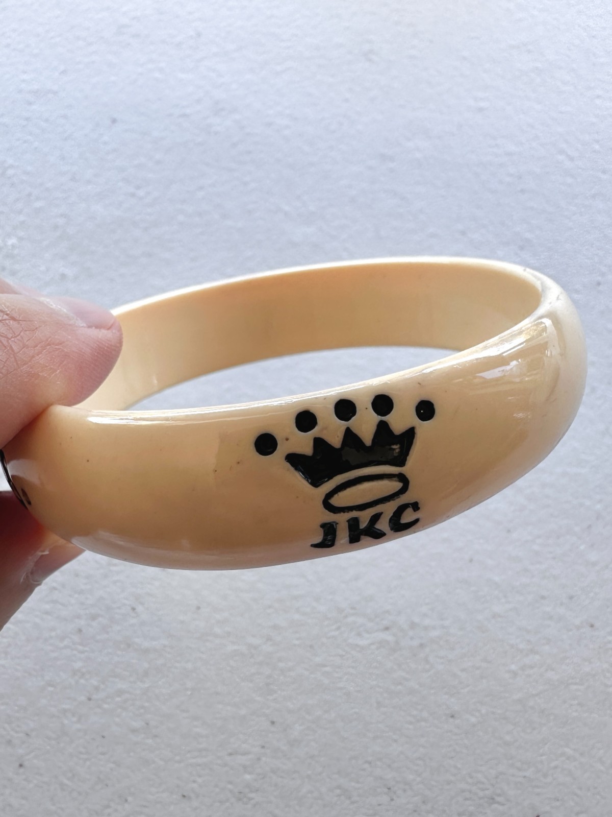 JKC Studio Black Bangle Bracelet “We’ll always have Paris” Jessica Kagan Cushman