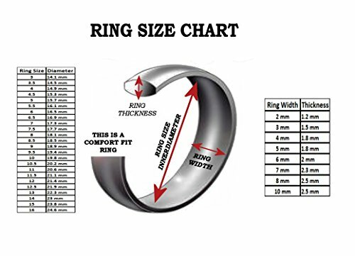 8mm Black Ceramic Wedding Band Multi Style Carbon Fiber Inlay Comfort Fit