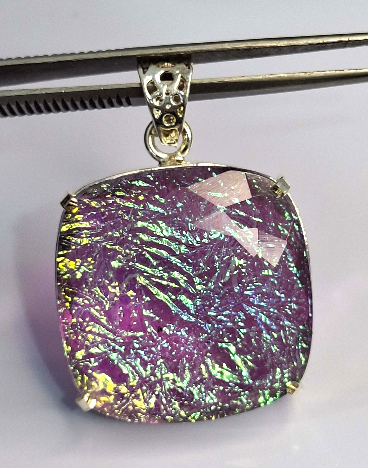 Pendant Cushion Cut Monarch Fire Opal Lab Created 106.65Ct Loose Gemstone SP1116