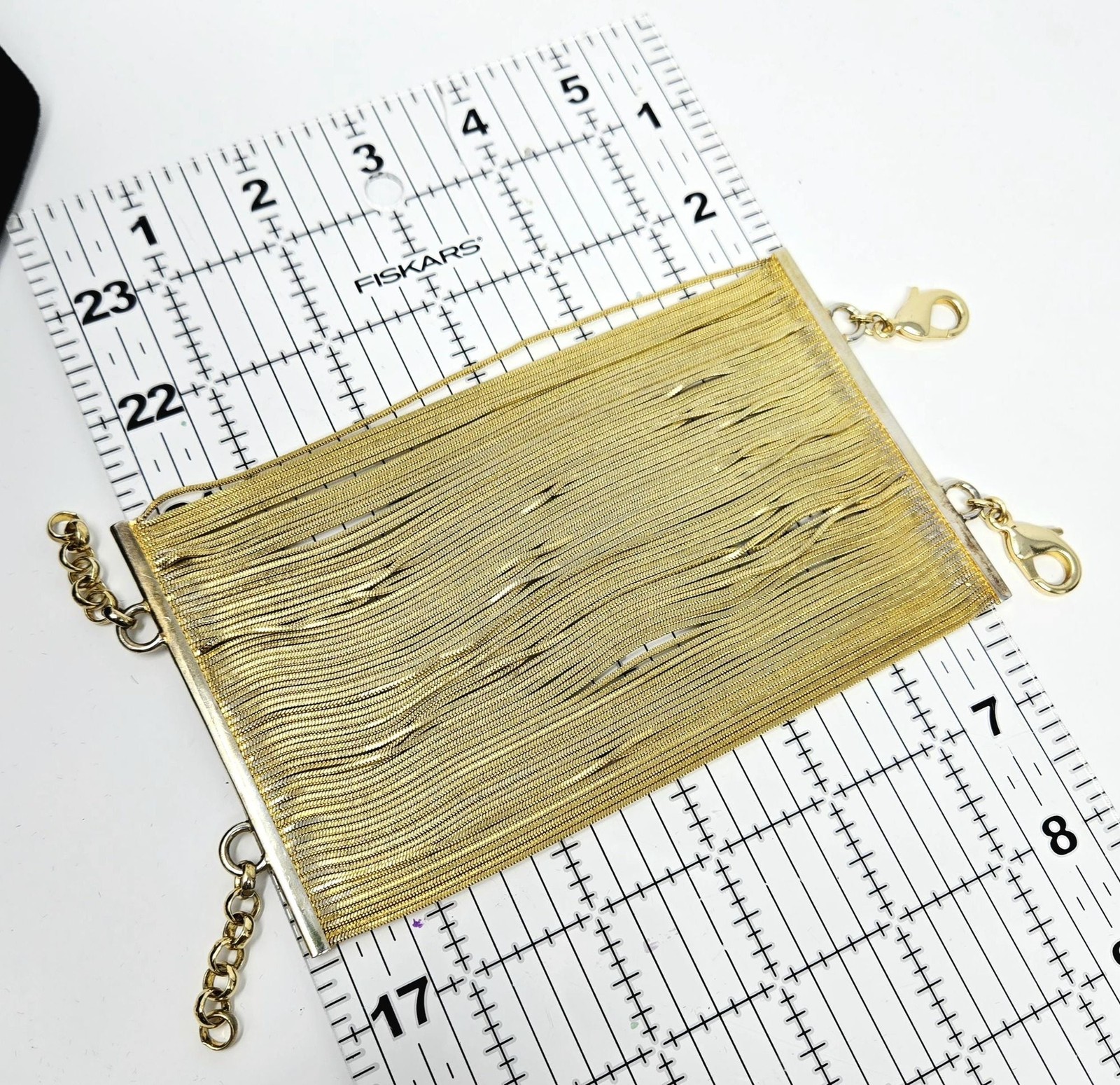 ZENZII Gold Fringe Necklace Set • Statement Bib Necklace & Coil Wrap Bracelet