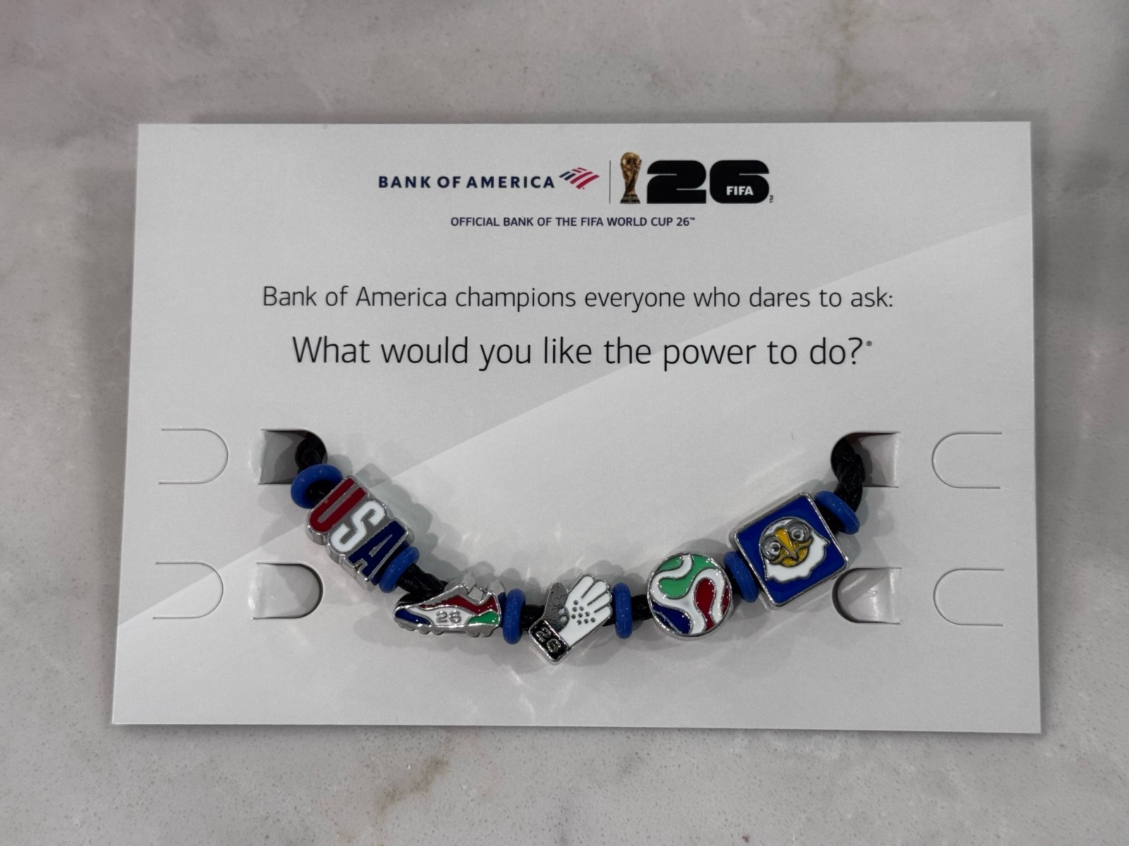 Limited Edition Bank of America World Cup Bracelets – USA with Eagle Charm