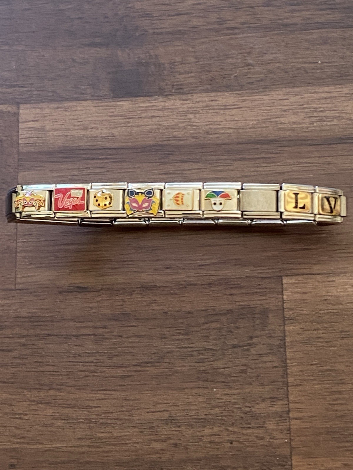 19 Charm Las Vegas/Gambling/Casino/Poker Bracelet Italian Charm New