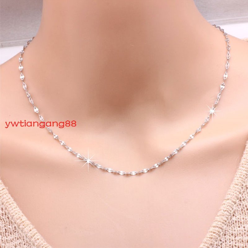 18″-36″ Womens Girls 316L Stainless Steel Link Necklace Chain Never Tarnish