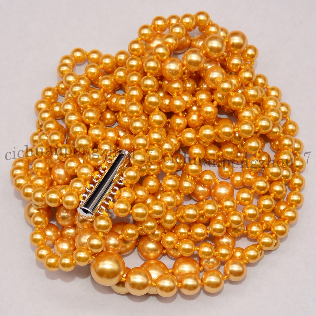 Fashion Jewelry 8/10mm Gemstone Round Beads Tortoise Pendant Necklace 18”