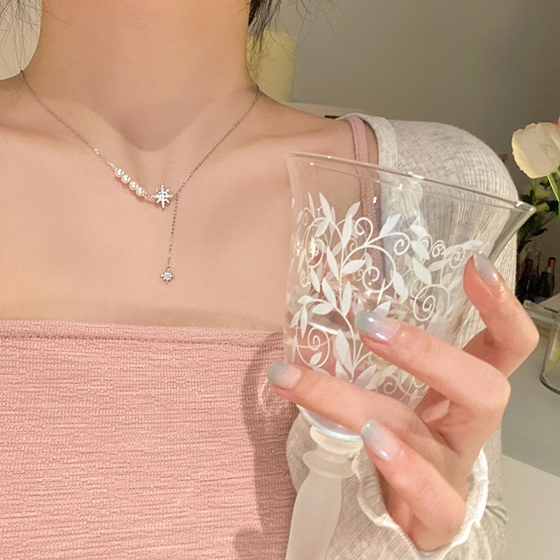 1 Pcs Elegant Pearl Choker Gold Copper Minimalist Chain, Daily Charm