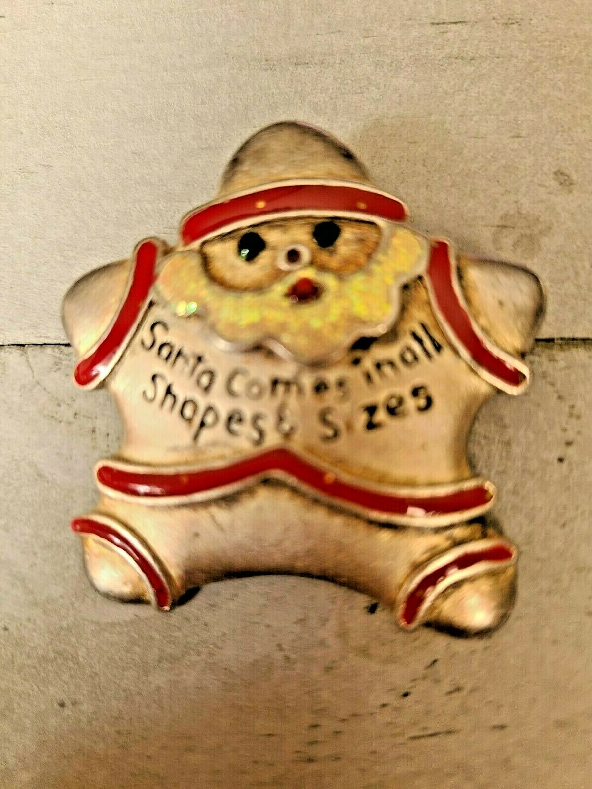 Nice Silver Santa Ornament Santas Comes in all Shapes and sizes C-010