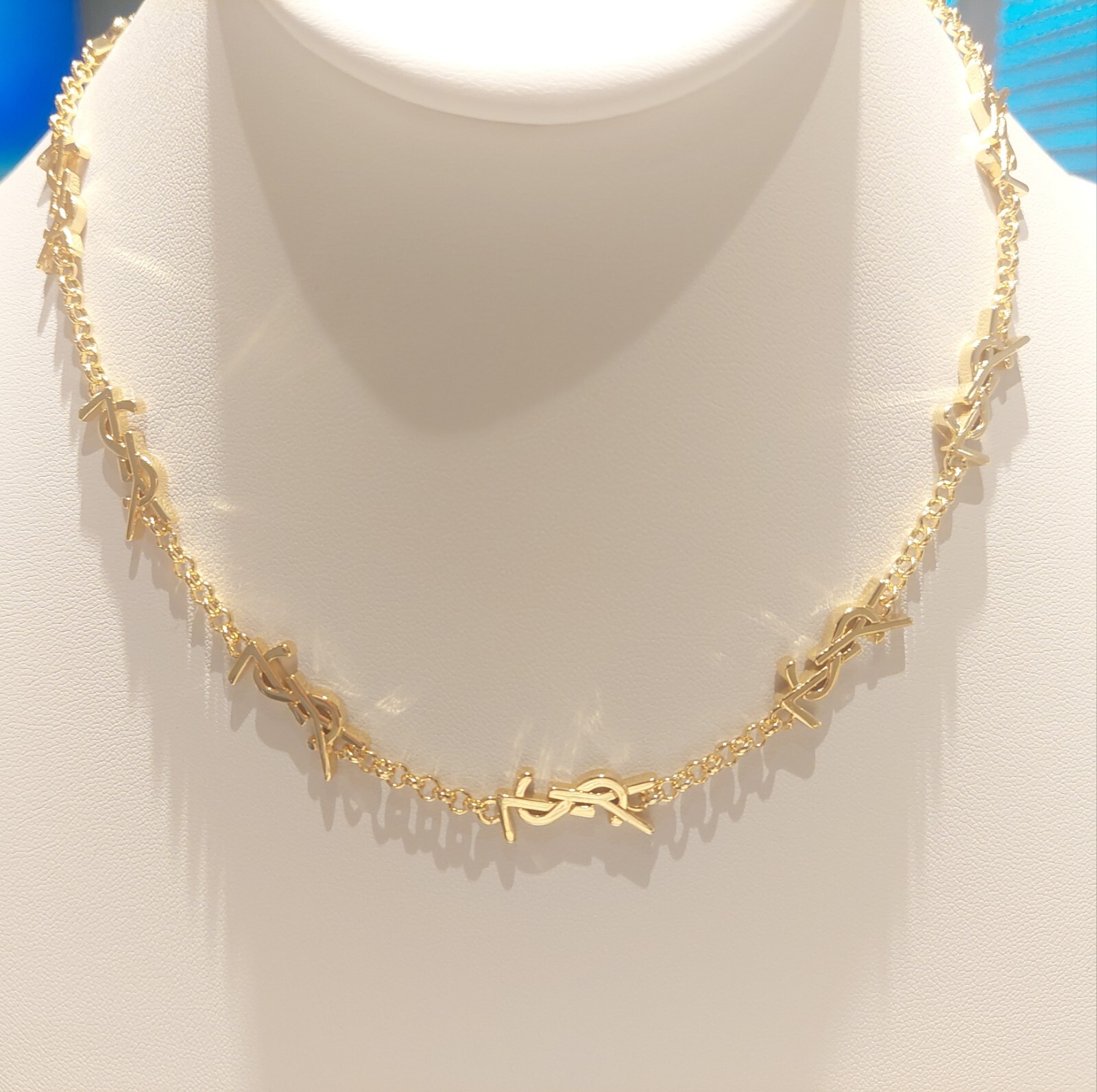 YVES SAINT LAURENT SIGNATURE NECKLACE – Box Included
