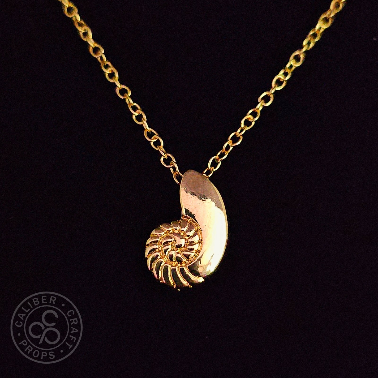 Ariel Little Mermaid Shell Pendant Princess Necklace 20″ gold chain Voice Disney