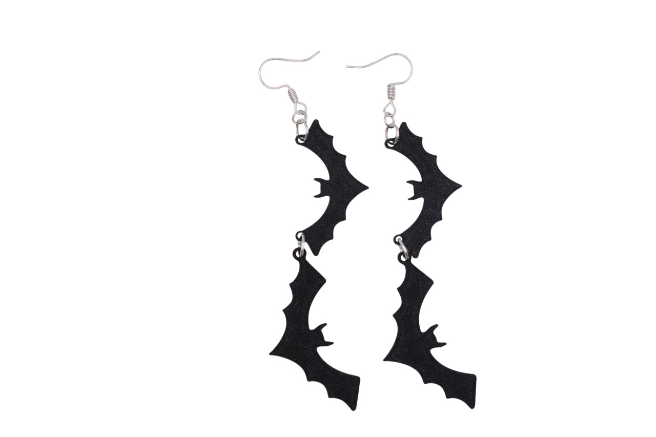Bat Earrings – 3D Printed