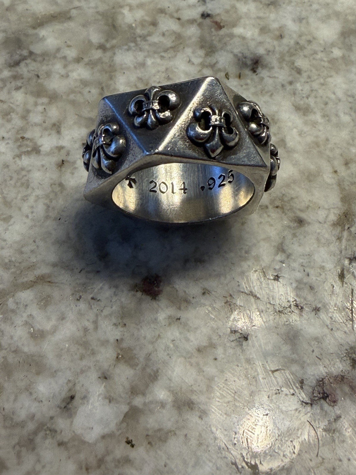 Chrome Hearts Fleur Pentagon Ring