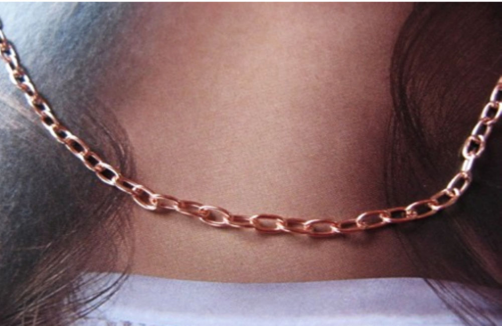 Solid Copper Chain CN829G – 1/8 of an inch wide. Available in 18 to 30 inches.