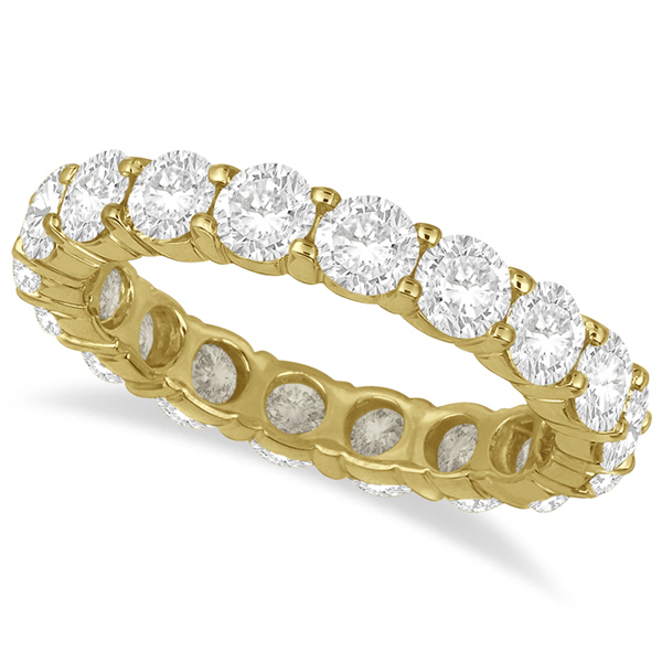 3.75CT Diamond Eternity Ring 18K Yellow Gold