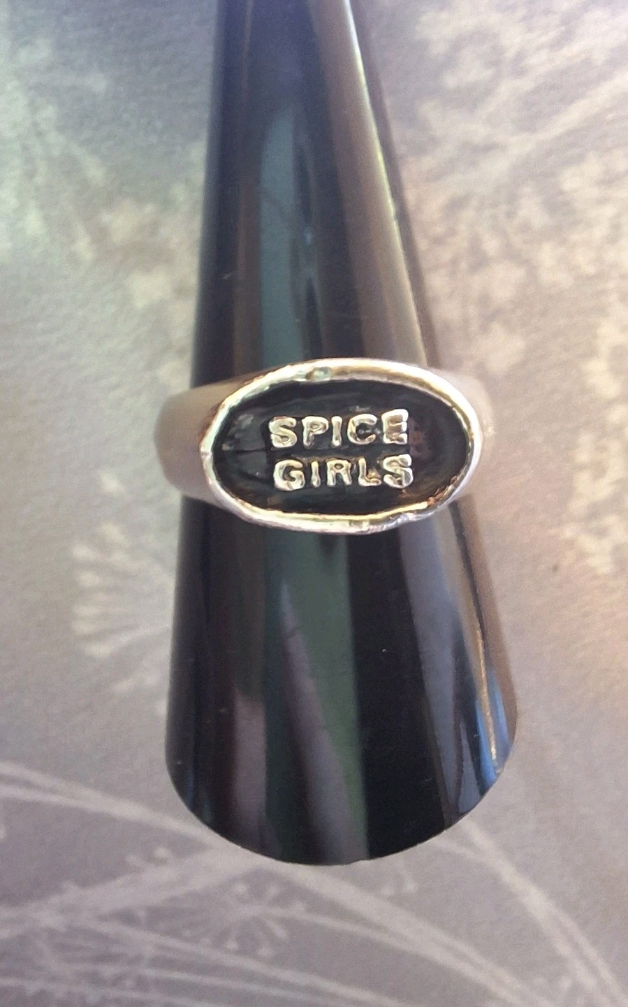RARE SPICE GIRLS Fan Club Ring 90s Collectable Silver Jewellery Victoria Beckham