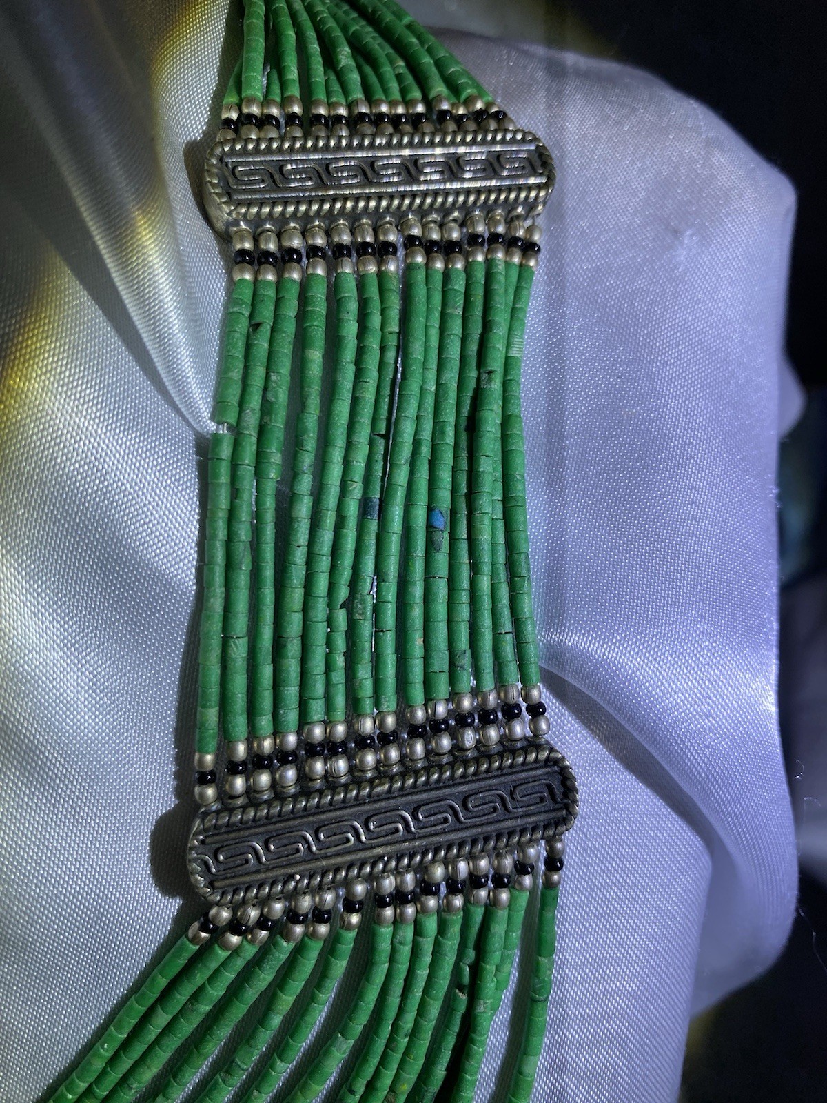 Vintage Necklace –Lapis Lazuli & Turquoise Statement-Handmade-Rare Find