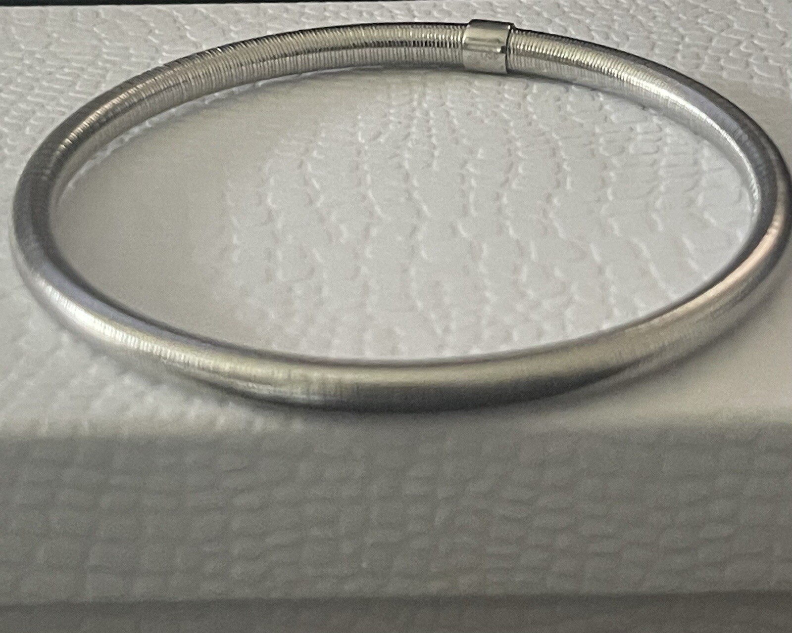 Stainless Steele Ross Simon Bracelet Bangle ribbed slip On