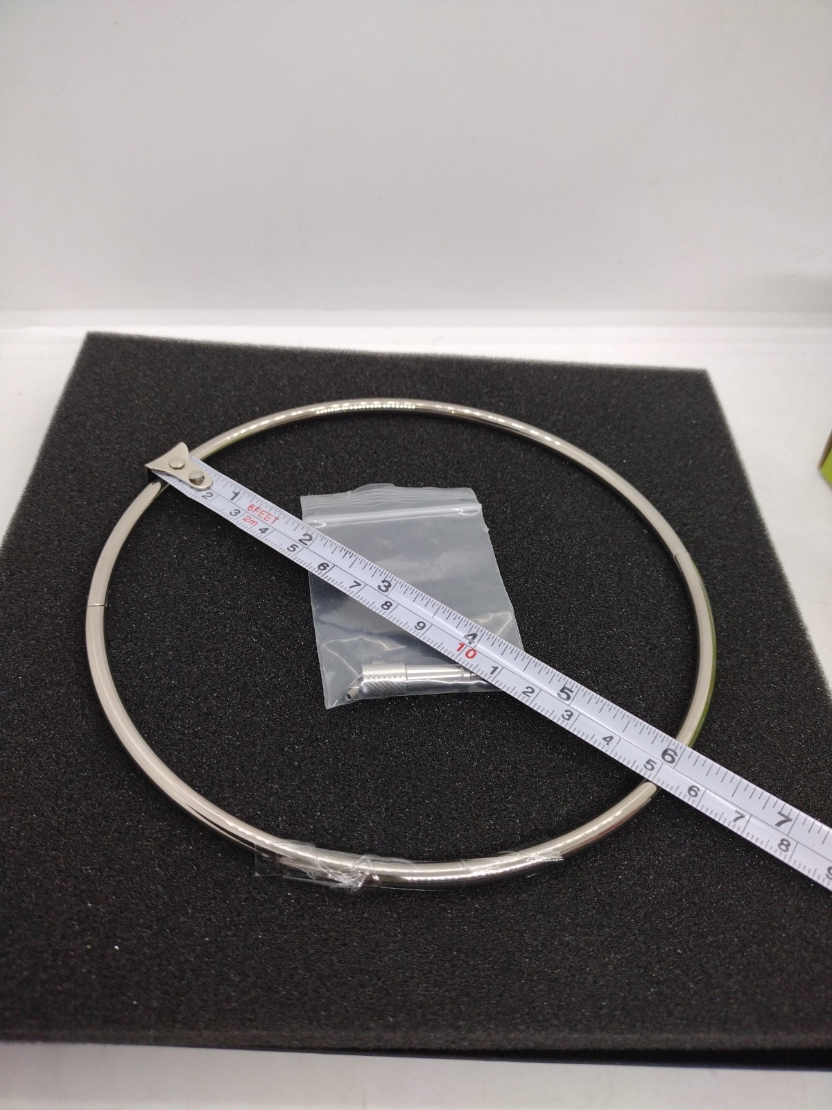 18 Inch 6mm Polished Locking Eternity Collar Titanium With Key