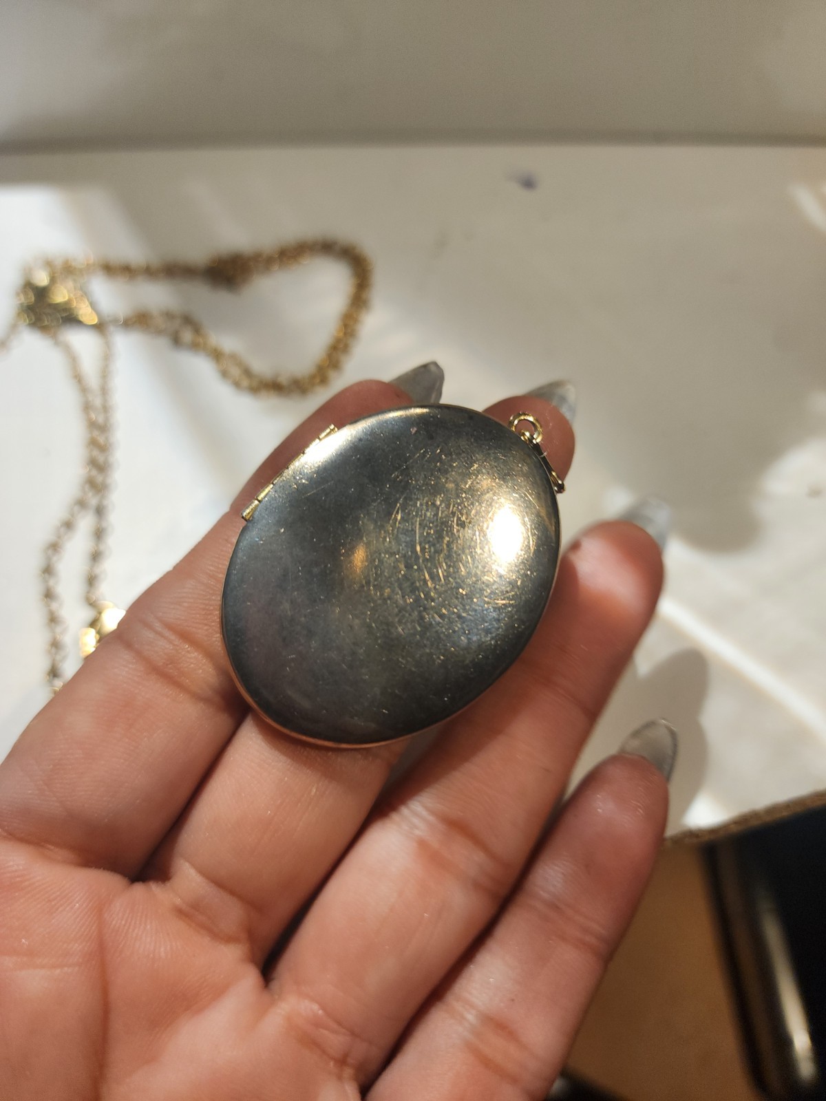 GOLDTONE Lockets Lot Of 2