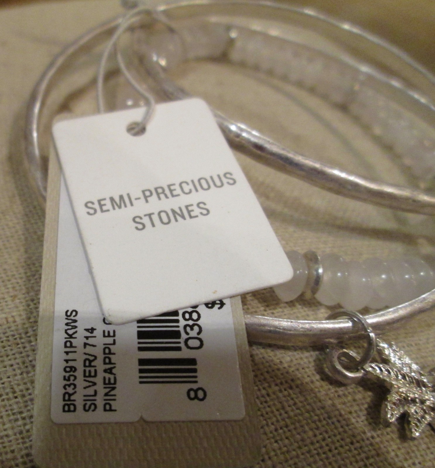 Tommy Bahama Precious Stone & Silver Island Essence Bracelet Set NWT $59