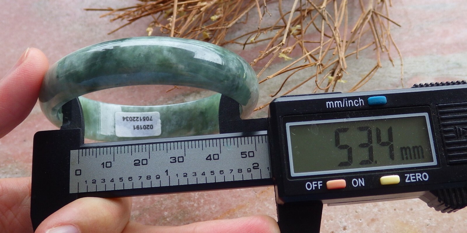 Certified Green Burma 100% Natural A JADE Jadeite Bangle Bracelet 53mm 手镯 670197