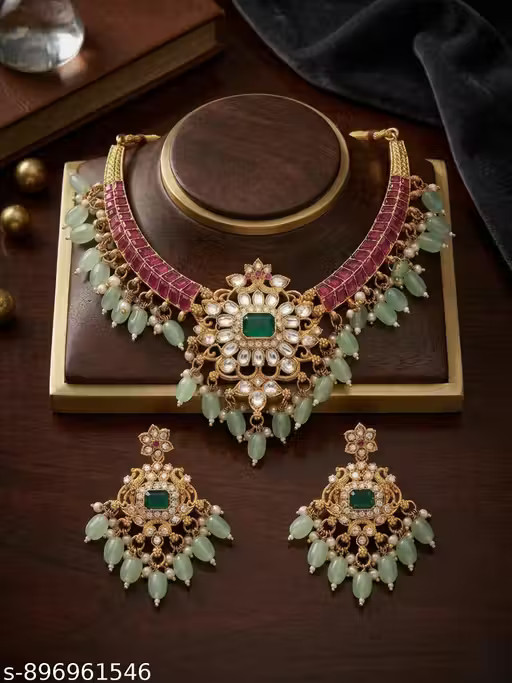 Bollywood indian Gold Plated Jewellery Set,Necklace Set/ JEWELLERY SET