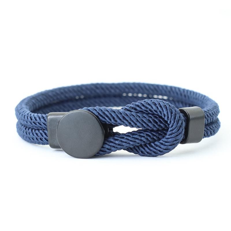 NEW Men’s Double Layer Rope Bracelet 4mm Nylon Cord Lucky Red Thread Gift