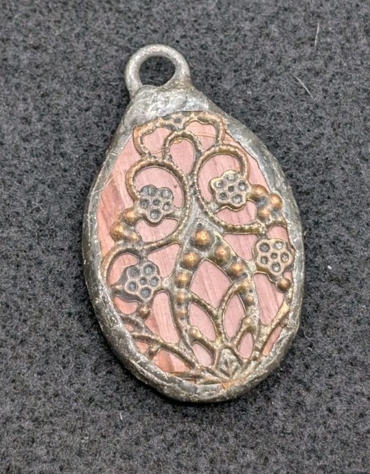 Statement Unique Earthy Boho Oval Pendant