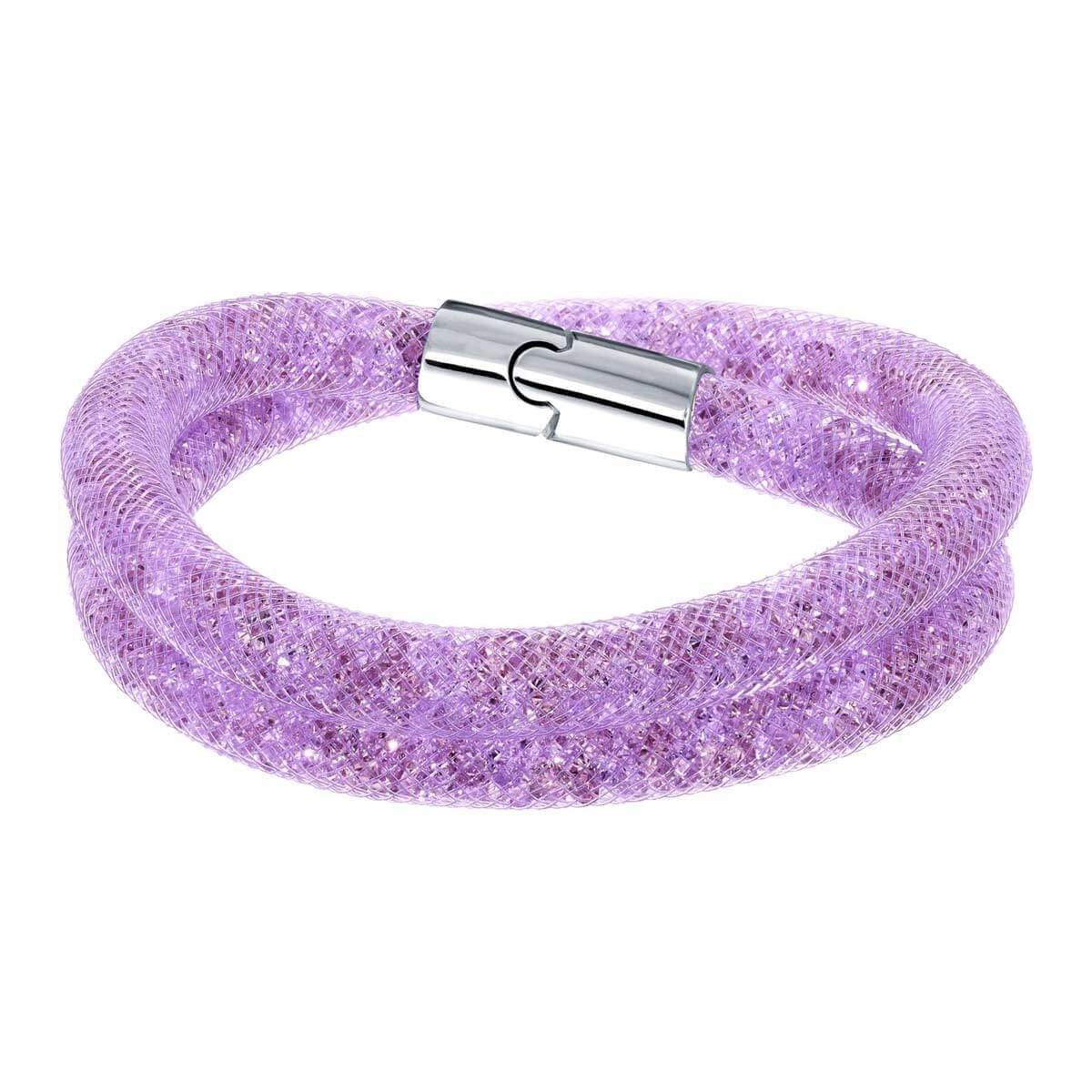 Swarovski 5140103 Women’s Stardust Mauve Double Wrap Bracelet