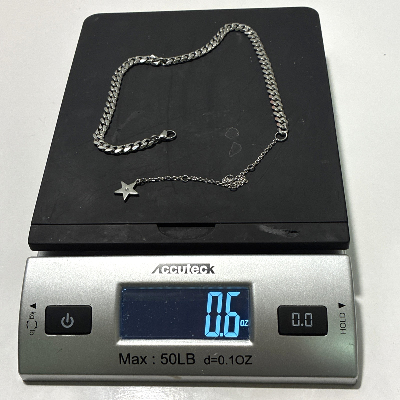 Dalmata Silvertone Chain Necklace