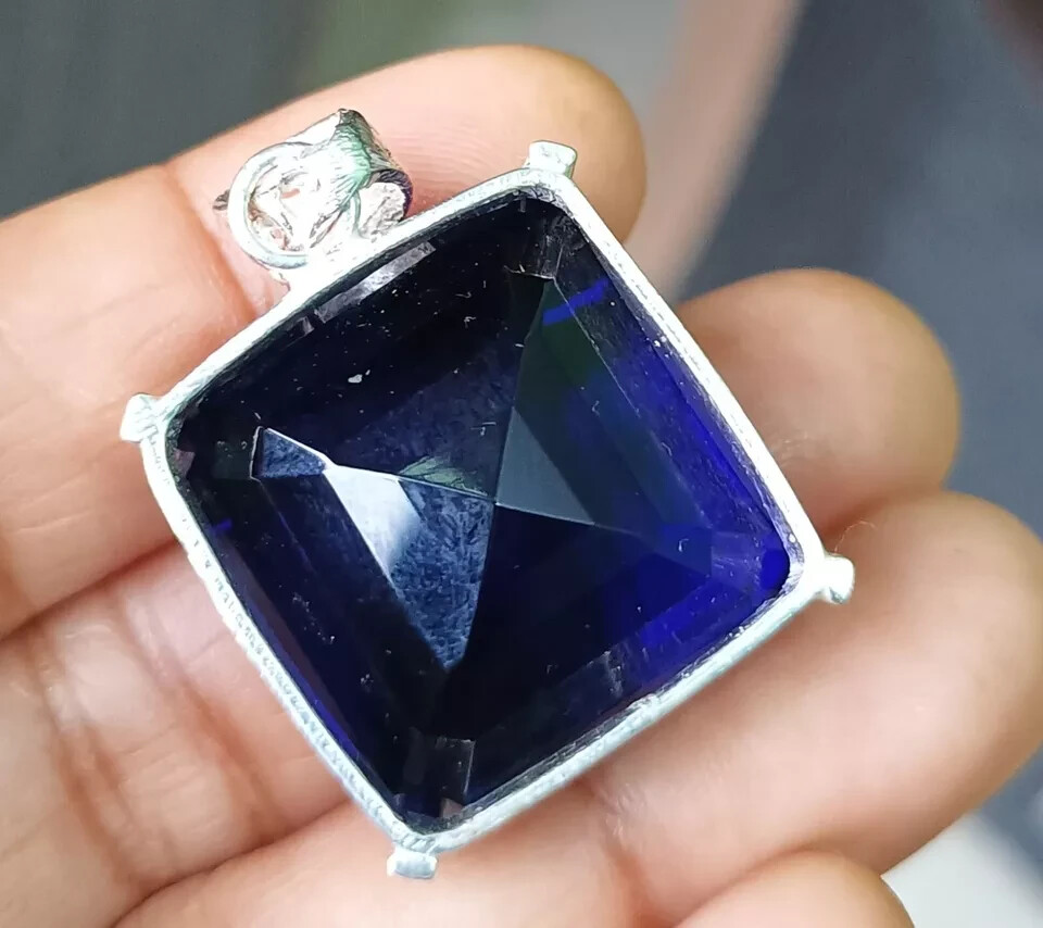 94.95 Ct EGL Certified Natural Topaz 925 Solid Silver Pendant Loose Gemstone