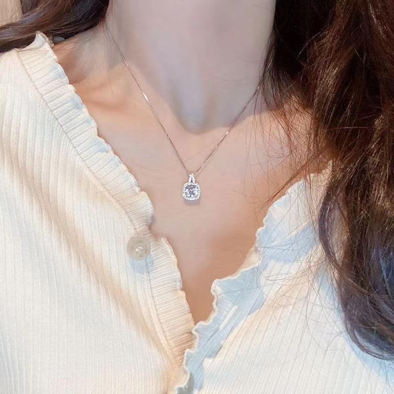 4Pcs CZ Wedding Jewelry Set Necklace Earrings Bracelet Ring for Bride Women