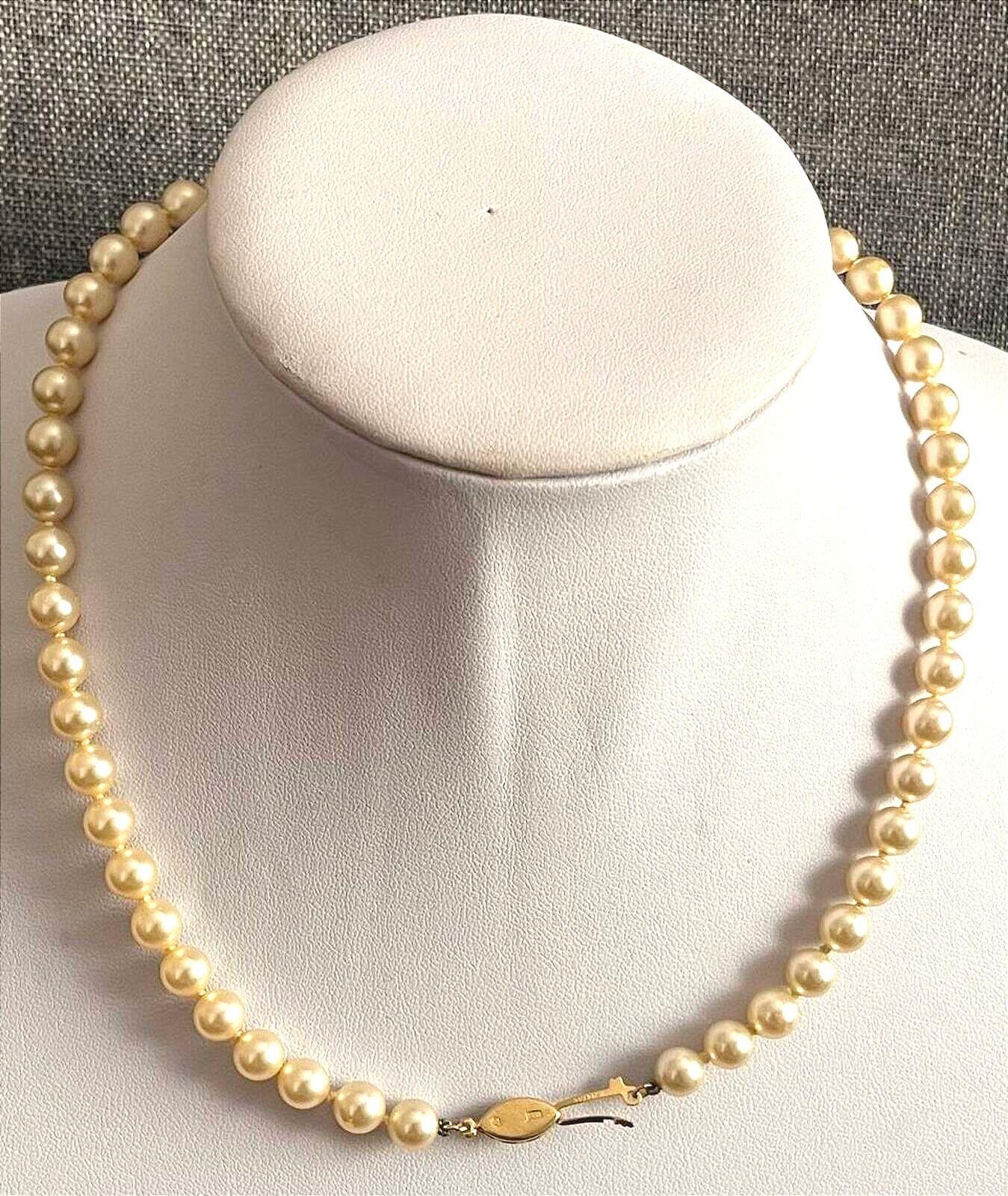 Vintage Pearl of Mallorca Necklace with 925 Gold Clasp 18″ 45cm RRP £160
