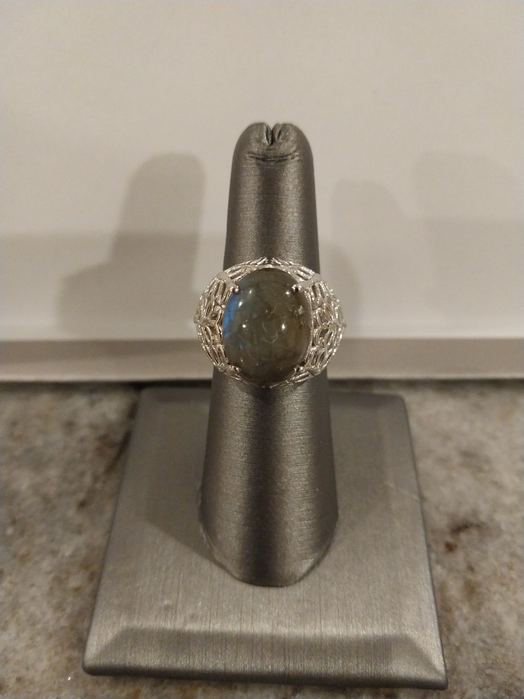 Karis Malagasy Labradorite Butterfly Ring in Platinum Bond (Size 6.0) 10.50 ctw