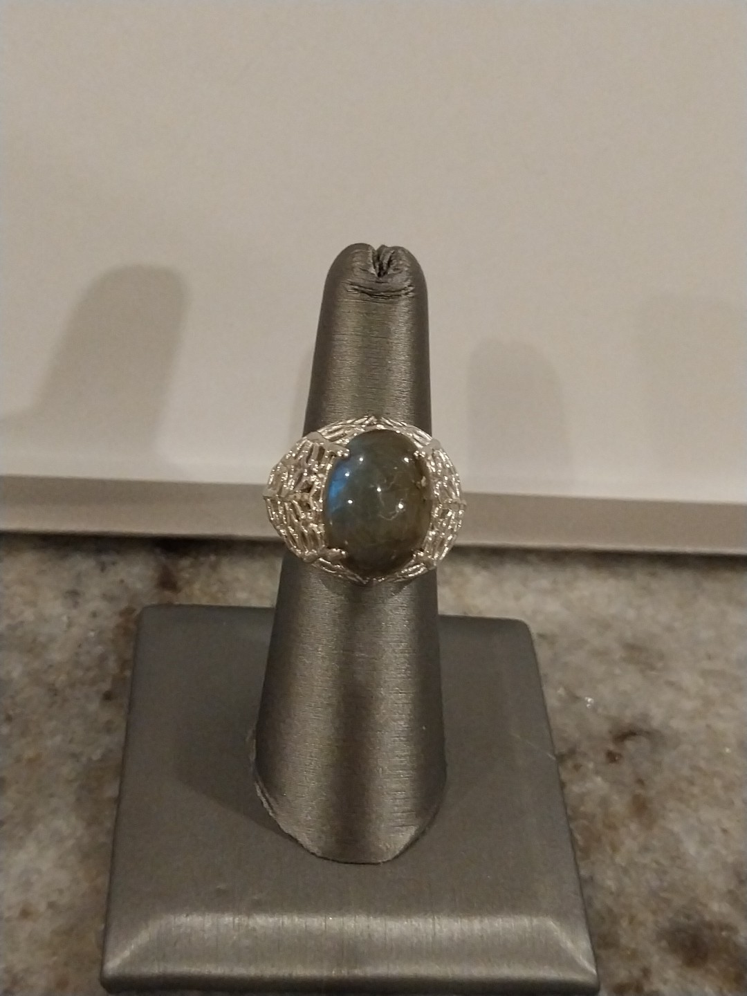 Karis Malagasy Labradorite Butterfly Ring in Platinum Bond (Size 6.0) 10.50 ctw