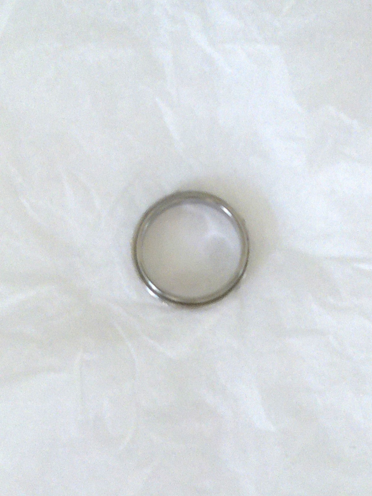 New Stainless Steel Crystal Accents Spinner Ring Size 8.25 for All Occasions