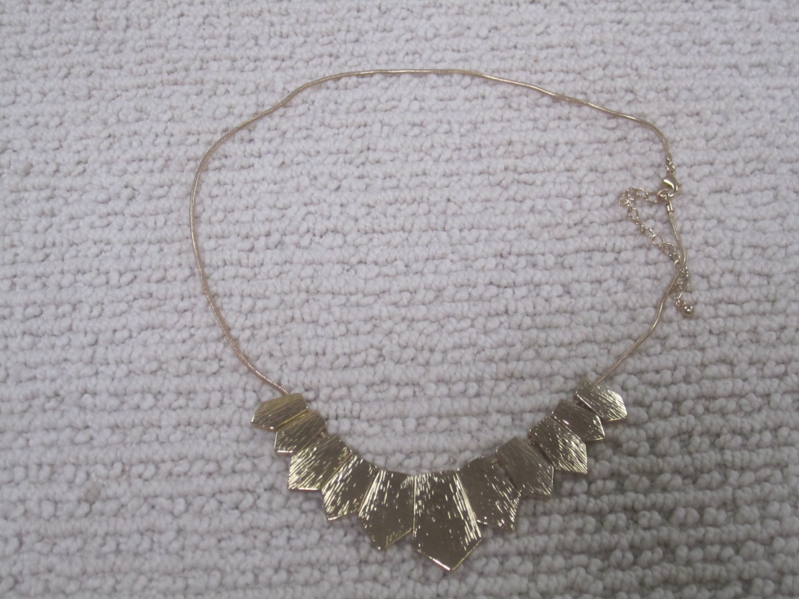 Designer Inspired Gold Plated Womens Necklace Statement Vintage Style 7″