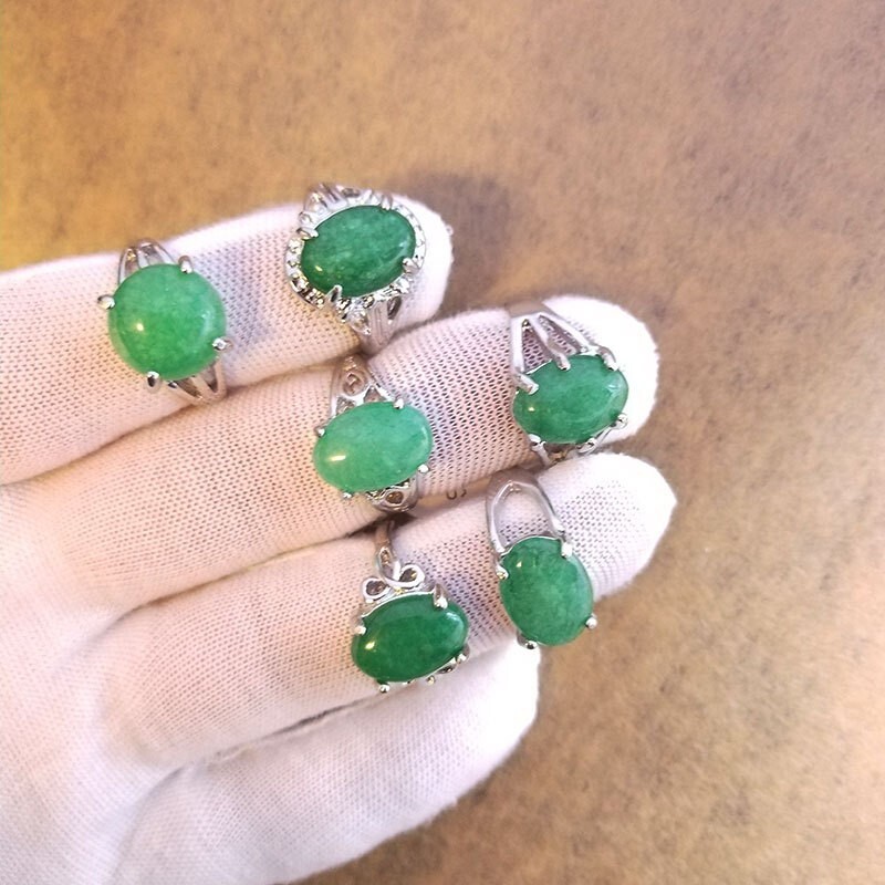 Wholesale 100Pcs Lot Mixed Ring Natural Stone Rings Women Gemstone Jewelry Bulk