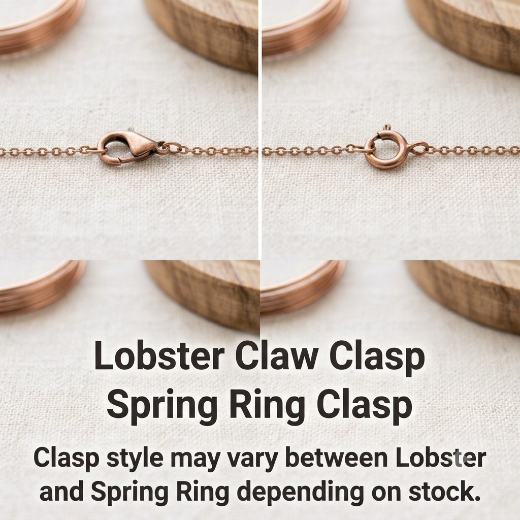 8″ Manvi Luxe Pure Copper Chain for Men & Women | Classic Round Rolo Chain
