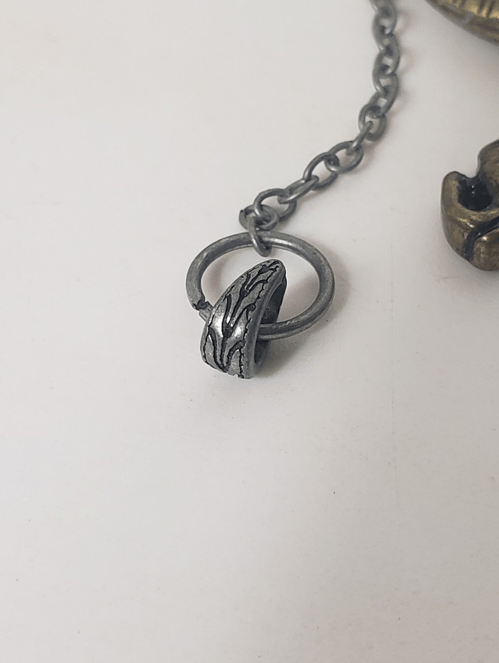 Long Charm Boho Necklace Mixed Metals