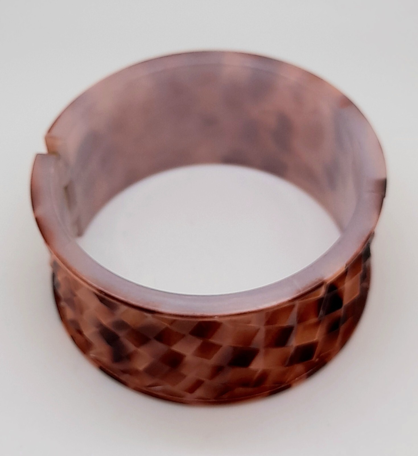 light weight plastic carved round style 1.37″ wide cuff bangle fashion bracelets