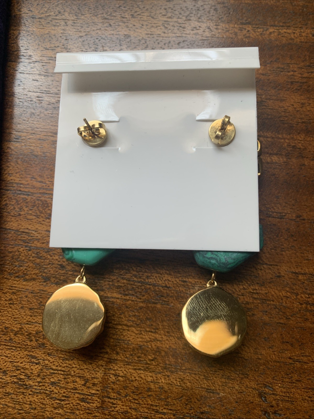 Tory Burch 3 Tier Dangle Earrings Blue And Green