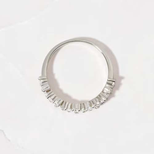 2.5Ct Marquise Cut Simulated Diamond Eternity Band Ring 14k Yellow Gold Over