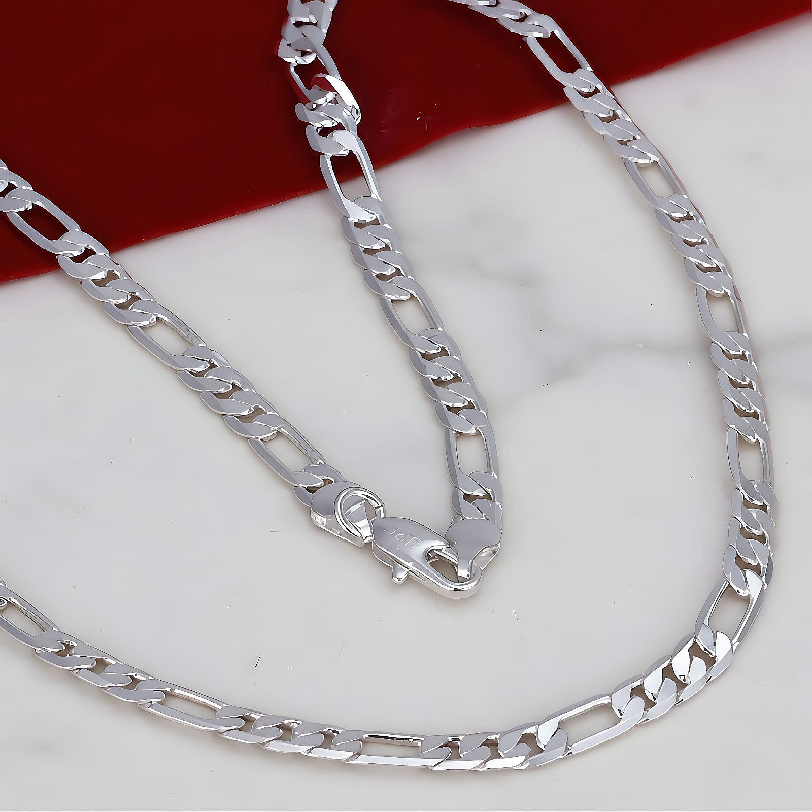 Collar Cadena De Plata 925 Para Mujeres Hombres De Alta Calidad De Moda Regalo