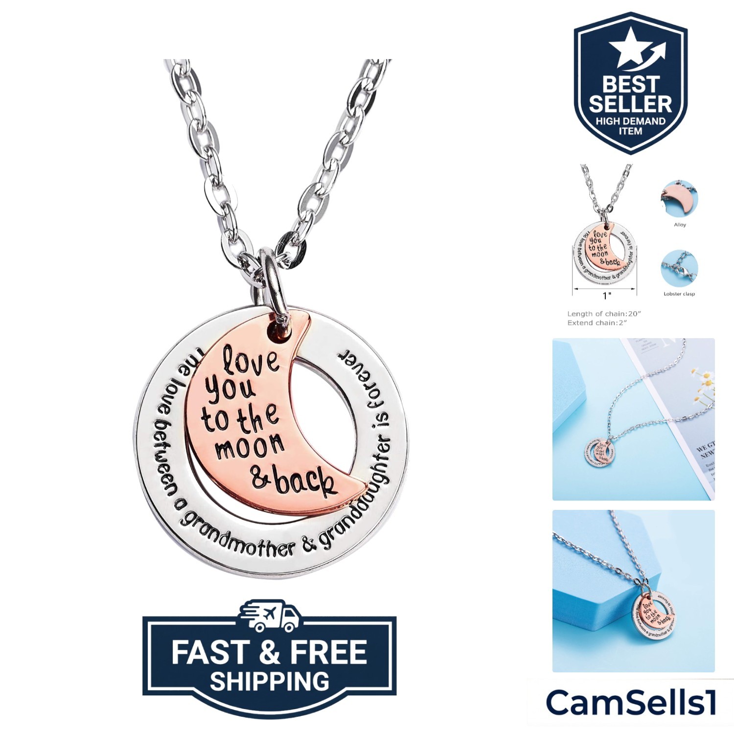 The Love Between and is Forever Necklace