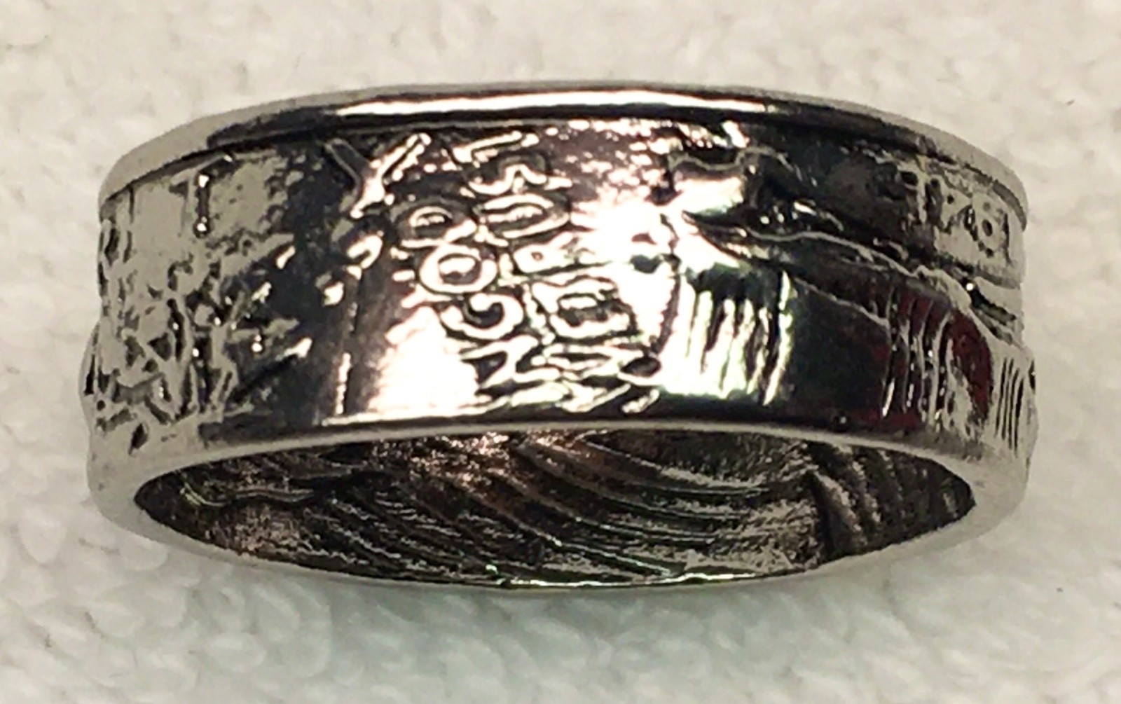 Liberty United States Half Dollar Coin Ring Costume Jewelry Size 12