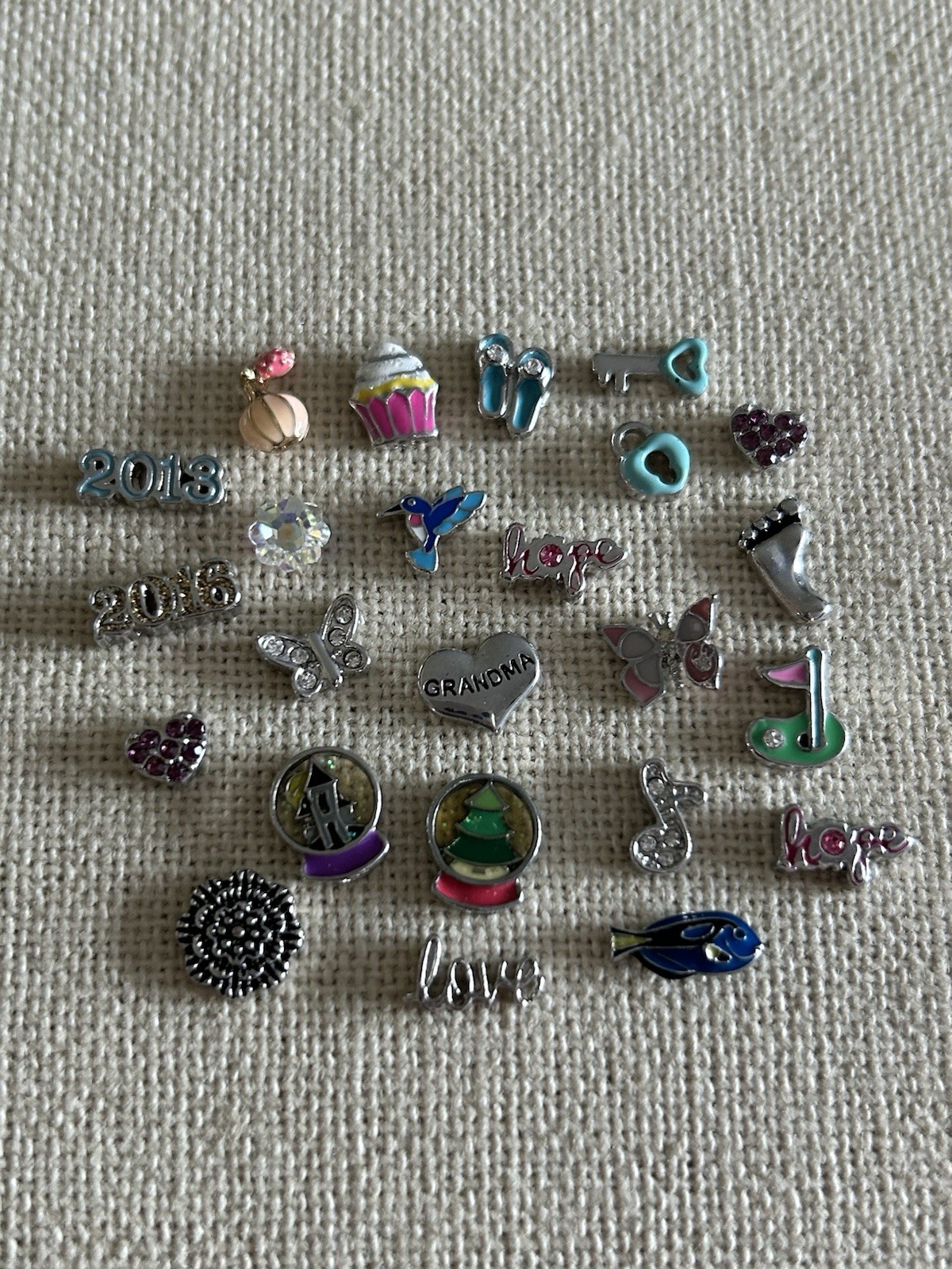 Authentic Origami Owl Lot of 24 Charms “New” (A)