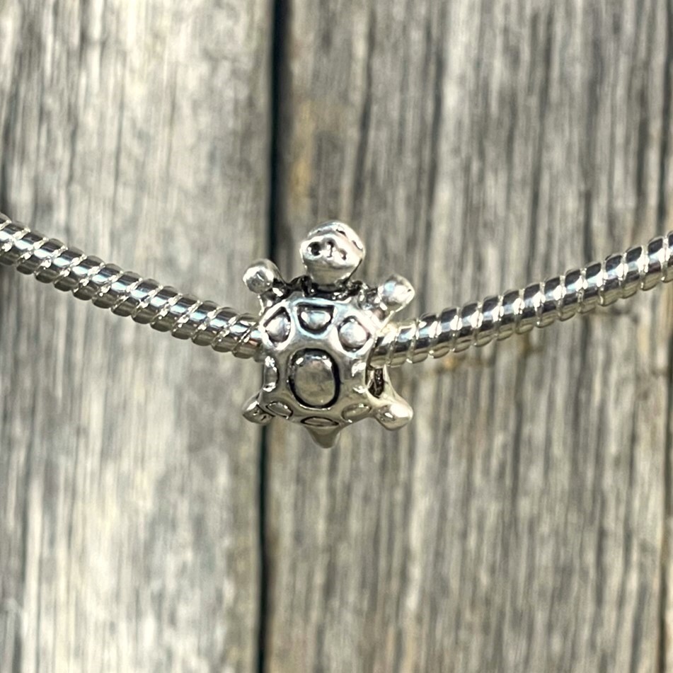 Turtle Reptile Pet Silver European Charm Bead