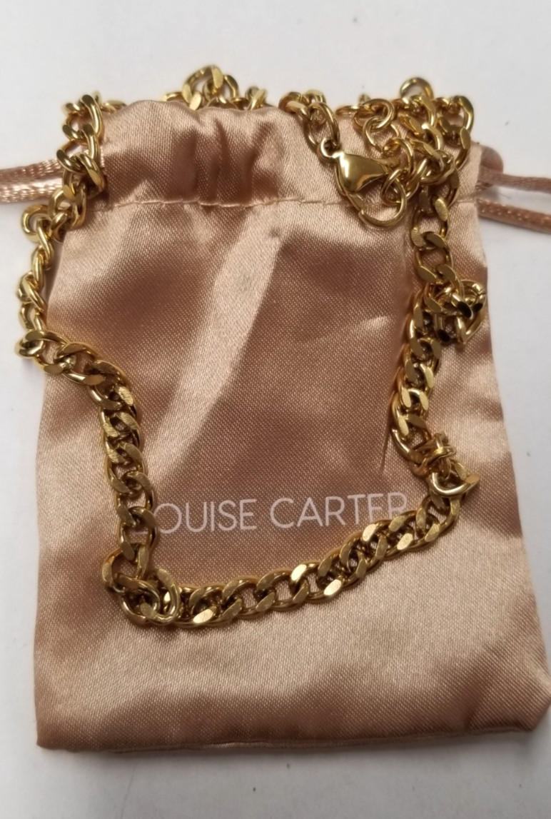 Louise Carter 18K Gold Plated Havana Link Necklace 16″+1″