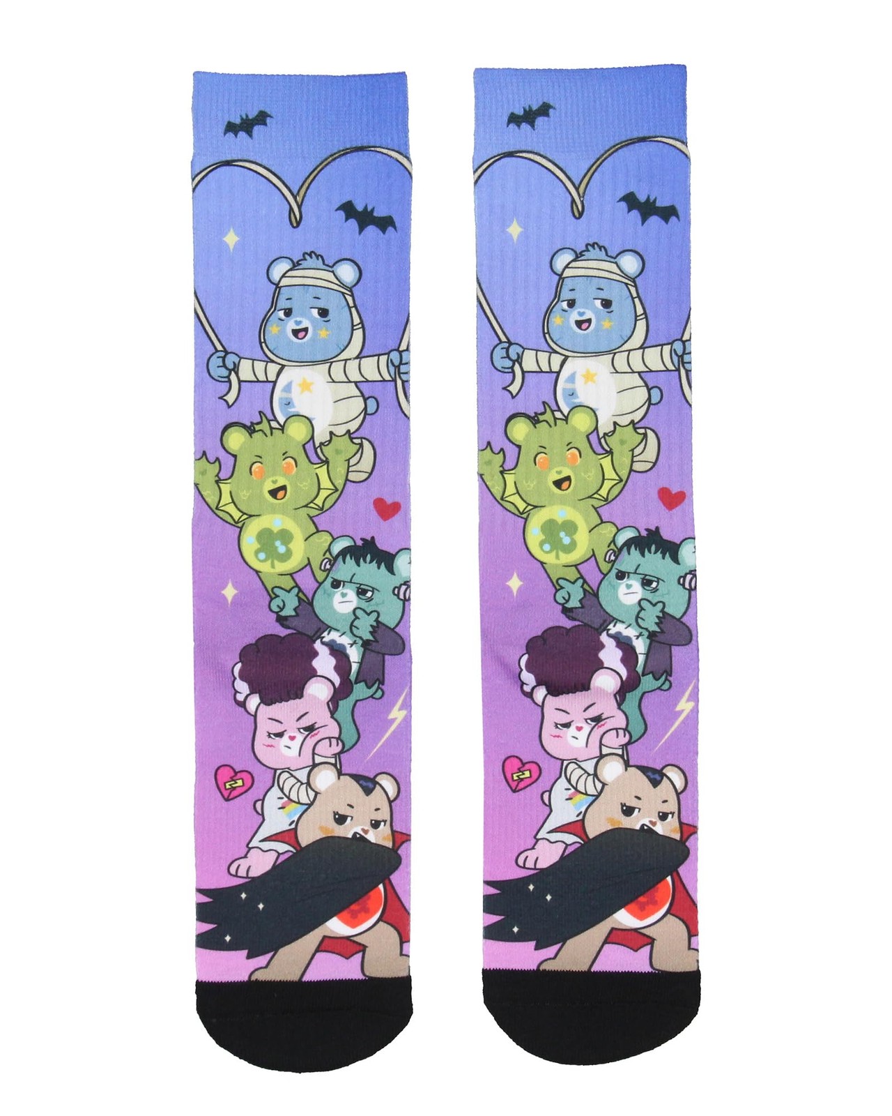 Bioworld Care Bears X Universal Monsters Socks Men’s One Size, Multicolored