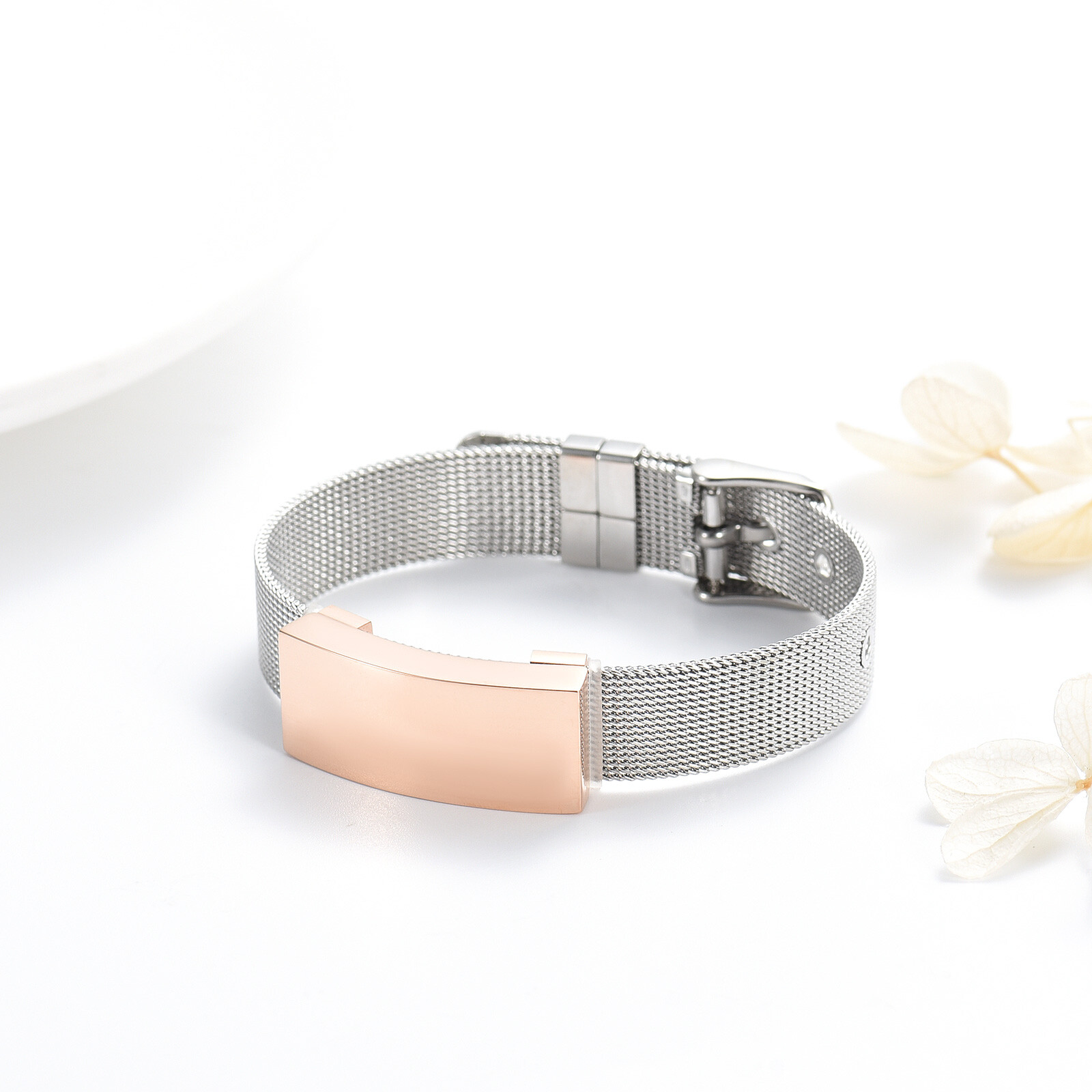 Adjustable Cremation Jewelry Urn Bracelet for Ashes Personalized Memorial Bangle